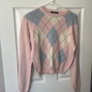 Brandy Melville Argyle Sweater